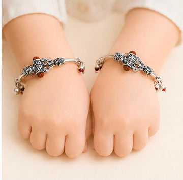 Divine Silver Kids Kada Pair