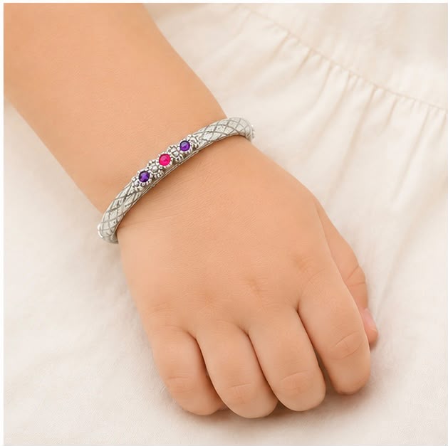 Designer Silver Kids Kada Single
