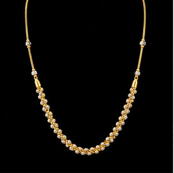 22K Gold Fancy Bead Chain