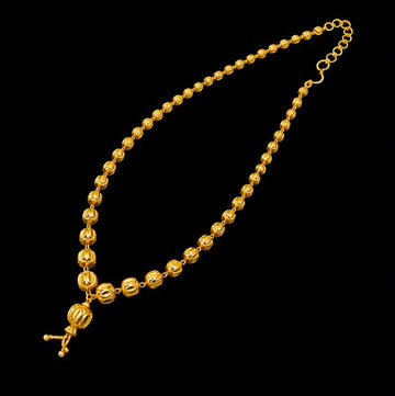 22K Gold Pendant Style Bead Chain