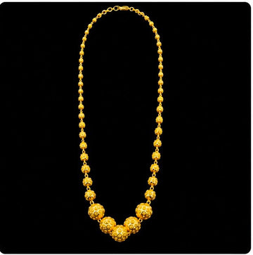 22K Gold Ornate Bead Chain