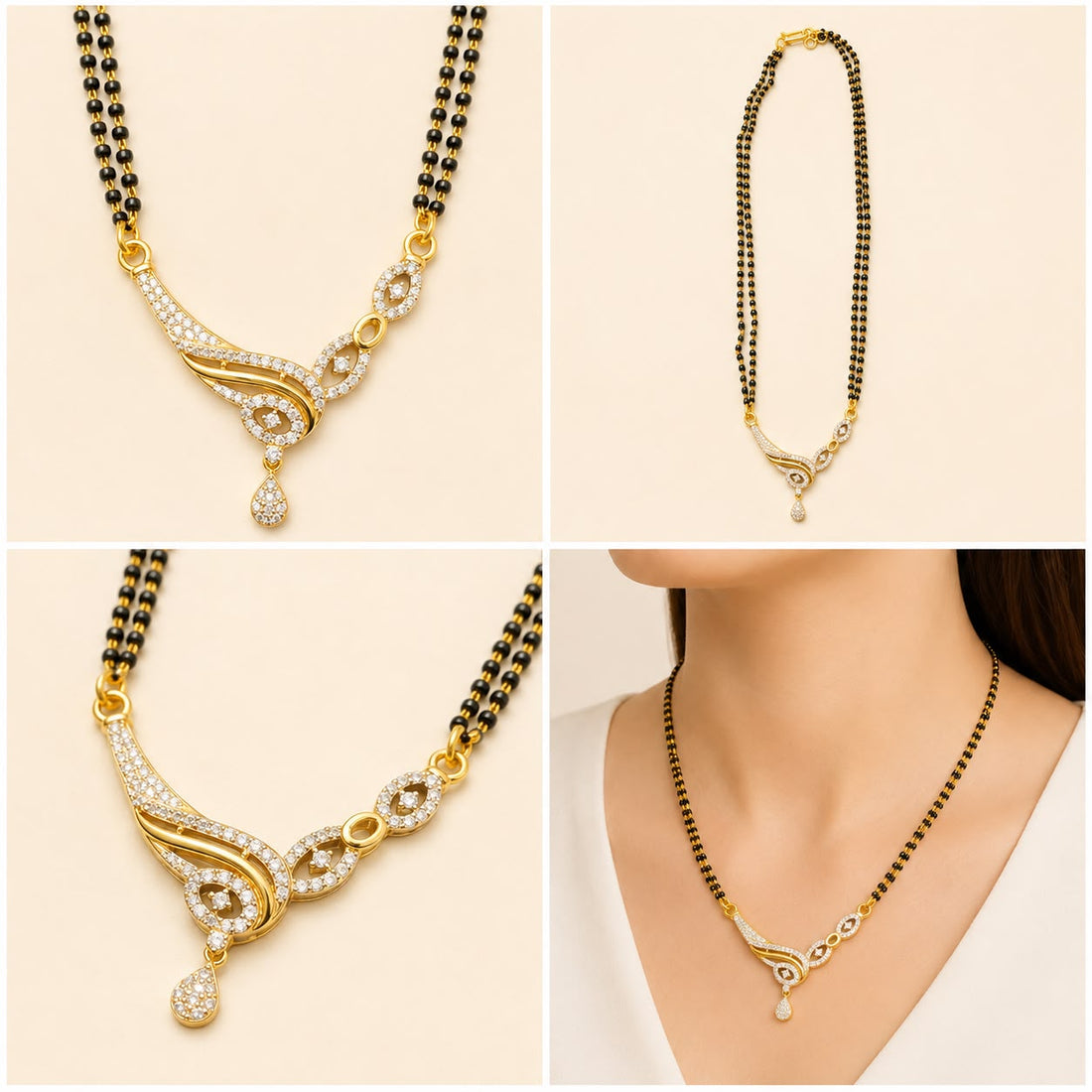 Drop Pendant 22K Gold Mangalsutra