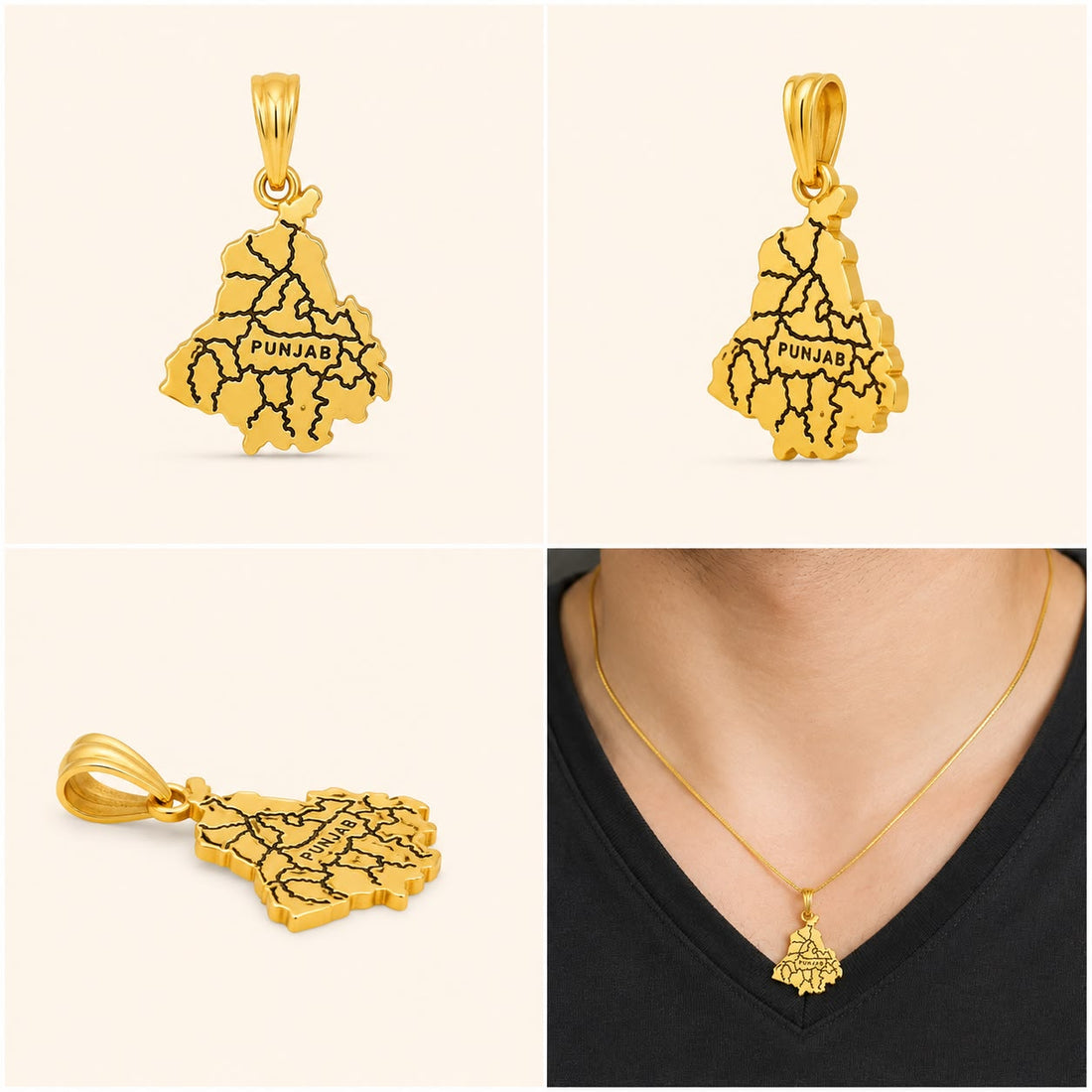 Punjab Soul 22K Gold Pendant