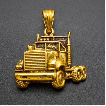Truck Life 22K Gold Pendant