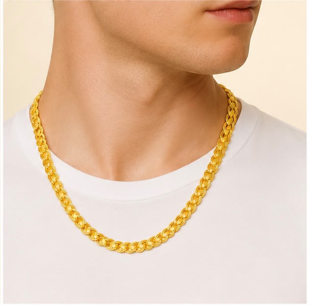 Bold Double 22K Gold Chain