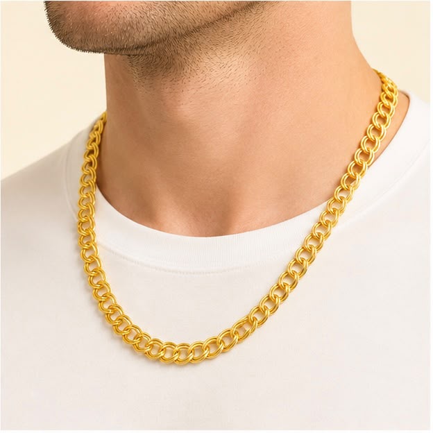 Round Link 22K Gold Chain