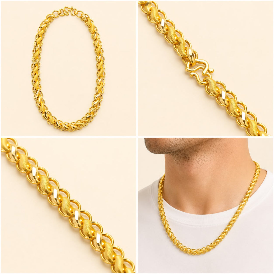 Gentleman's Link 22K Gold Chain