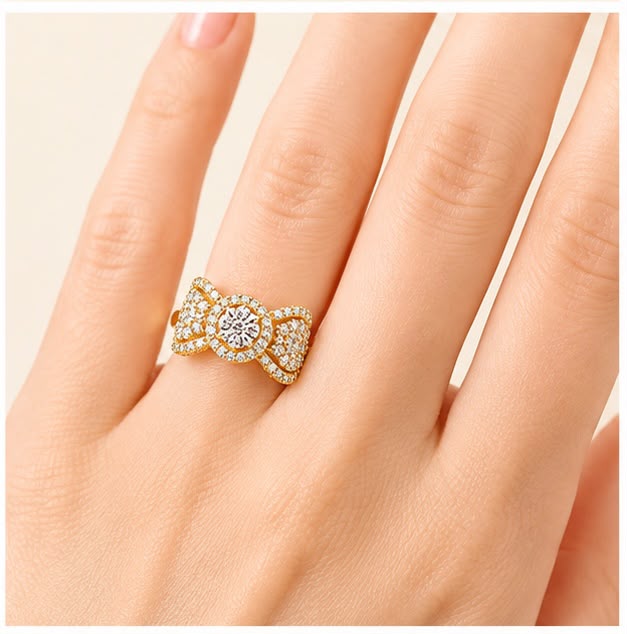 Diamond Cluster Ring