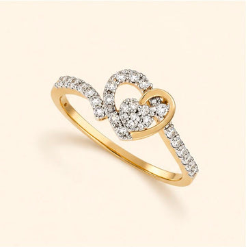 Diamond Love Heart Ring