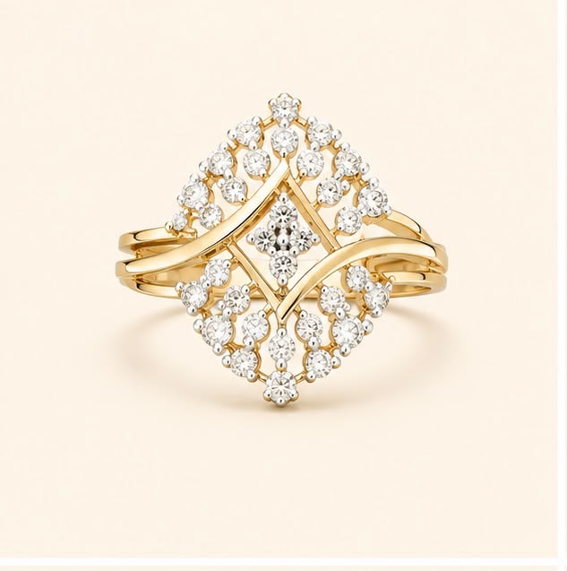 Modern Diamond Ring