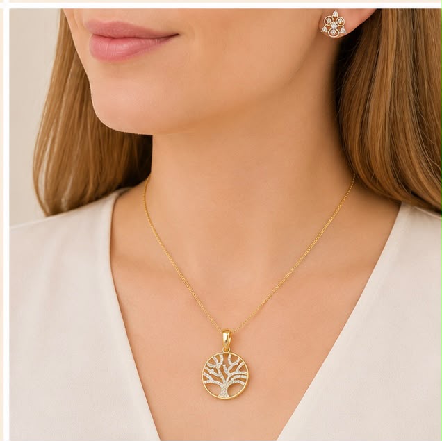 Elegant Tree Pendant Set