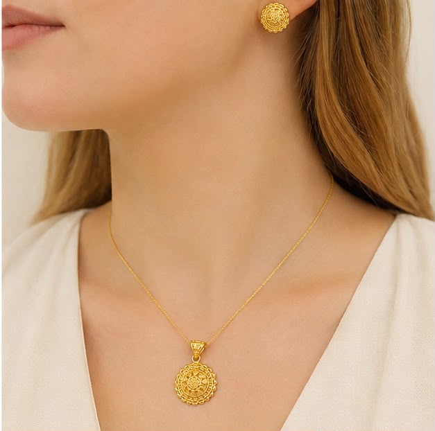 22K Gold Handcrafted Set