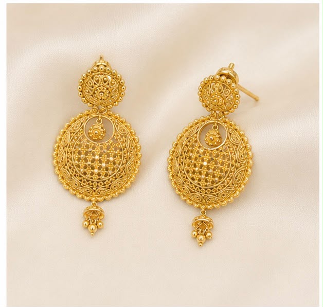 22K Gold Medallion Pendant Set