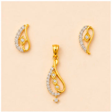 22K Gold Grace Pendant Set