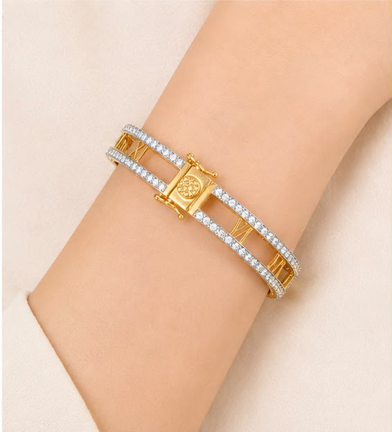 Twin Row Bangle