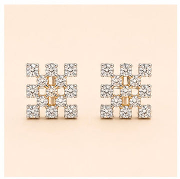 Luxury Designer Diamond Stud