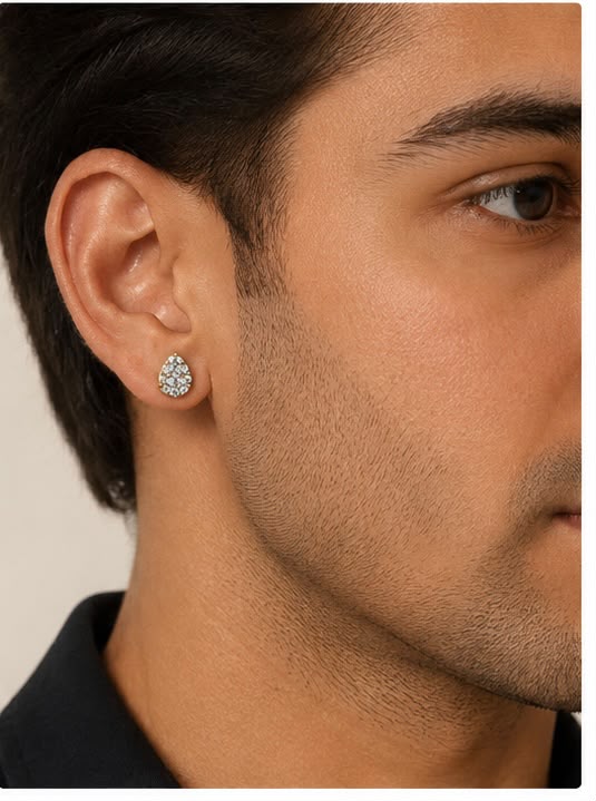 Rosette Diamond Stud