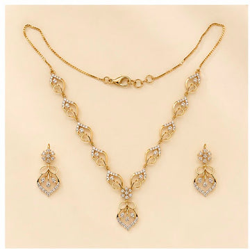 Vine Diamond Necklace Set