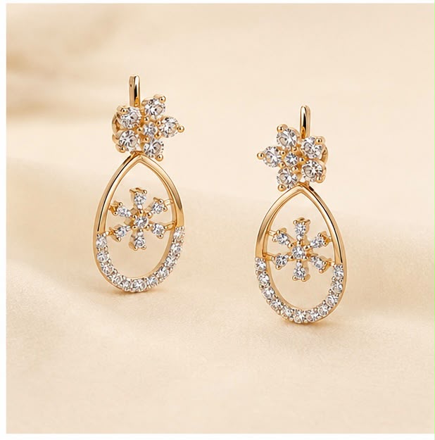 Diamond Drop Necklace Set