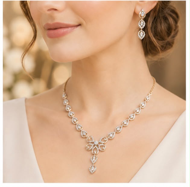 Royal Diamond Necklace Set