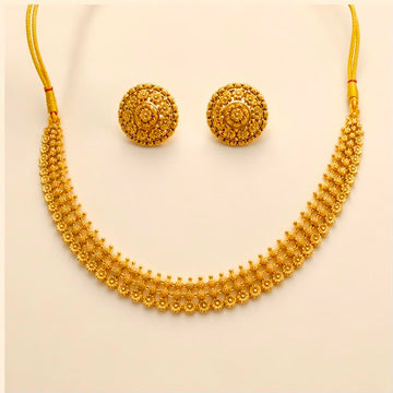 22K Gold Ethnic Necklace Set