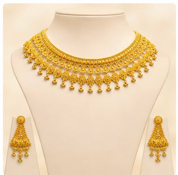 22K Gold Bridal Necklace Set