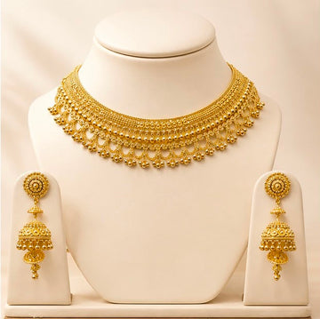 22K Gold Regal Bridal Necklace Set
