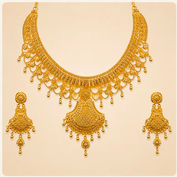 22K Gold Signature Bridal Necklace Set