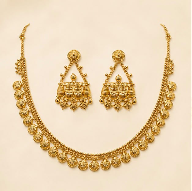 22K Gold Heritage Necklace Set