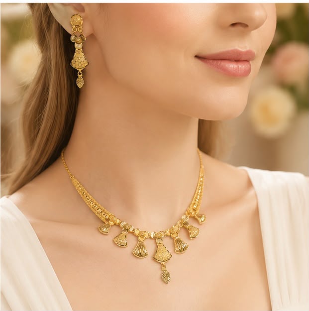 22K Gold Premium Necklace Set