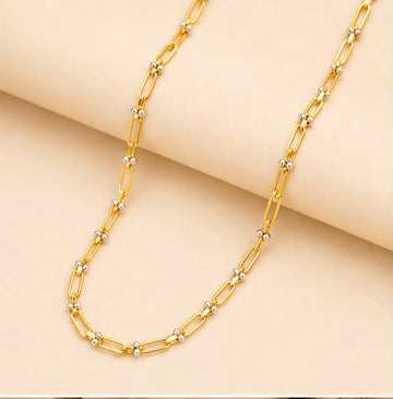 22K Gold Minimalist Link Chain