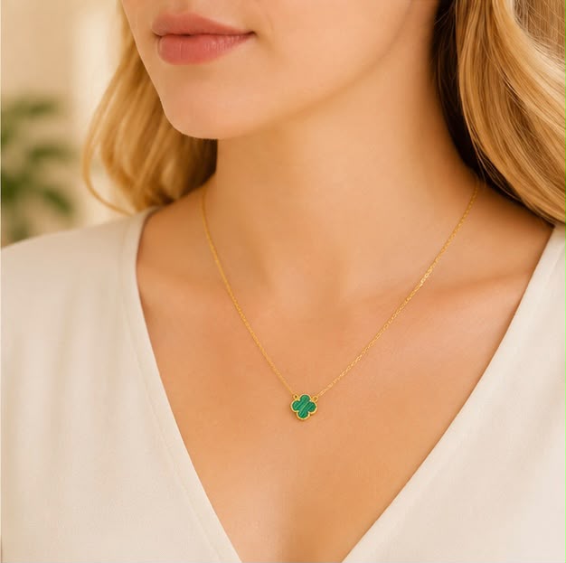 22K Gold Everyday Clover Chain