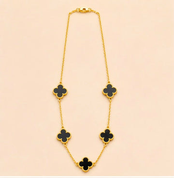 22K Gold Lucky Clover Chain