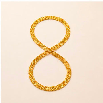 22K Gold Fine Mesh Chain