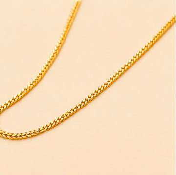 22K Gold Luxury Flat Chain