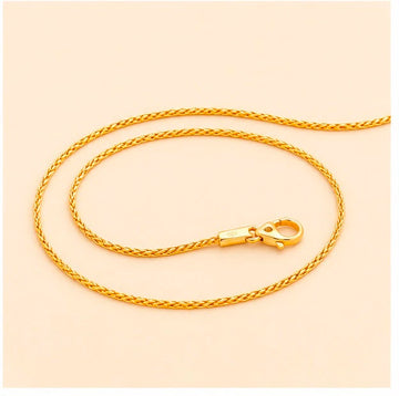22K Gold Italian Herringbone Chain