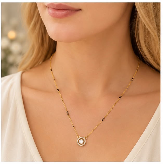 Diamond Timeless Halo Mangalsutra