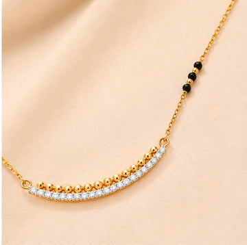 Diamond Wave Bar Mangalsutra