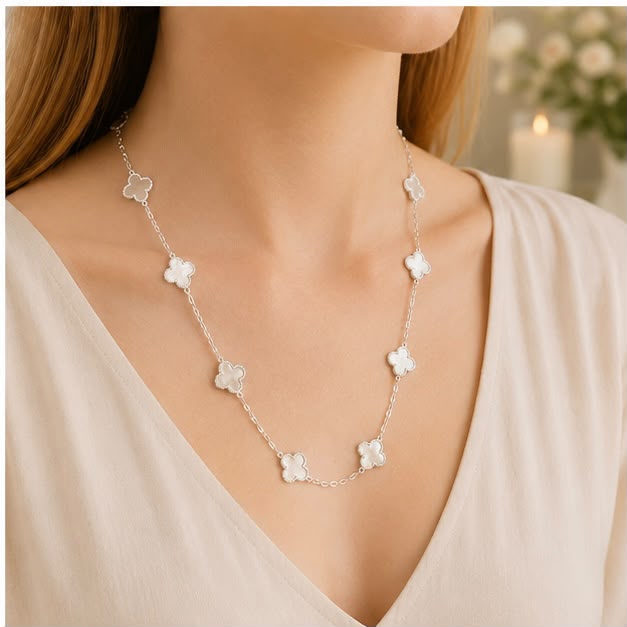 Silver Luxury  Van Cleef Chain