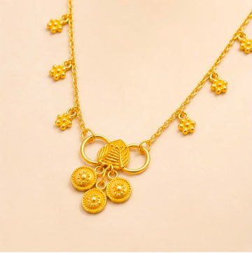 22K Gold Charm Anklet
