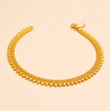 22K Gold Graceful Anklet