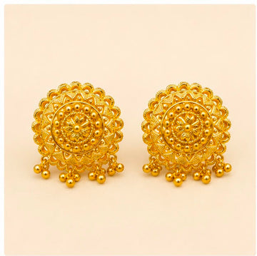 22K Gold Traditional Earrings