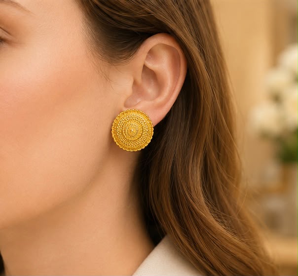 22K Gold Bridal Earrings