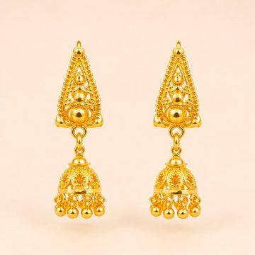 22K Gold Dailywear Jhumkas