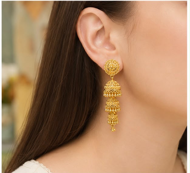 22K Gold Jhumkas
