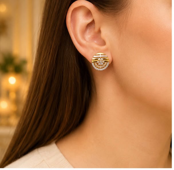 22K Gold Classic Studs