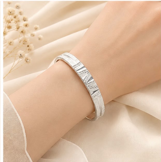 Sterling Silver Designer Bangle
