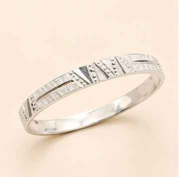 Sterling Silver Designer Bangle