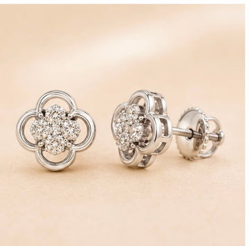 Diamond Blossom Studs