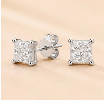 Diamond Everyday Square Studs